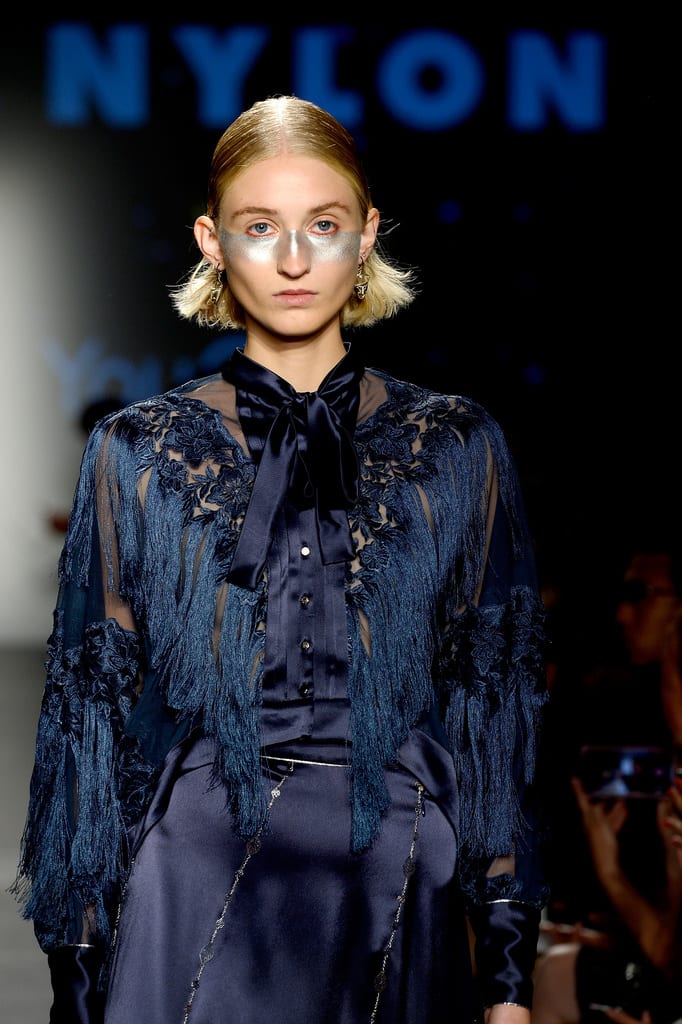 NYFW: Futuristic Hair and Makeup by ECRU New York at Flying Solo SS '19 Show