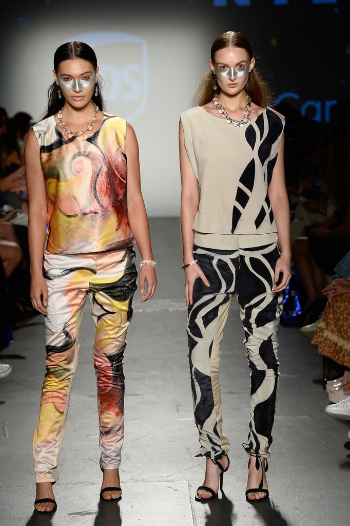 NYFW: Futuristic Hair and Makeup by ECRU New York at Flying Solo SS '19 Show