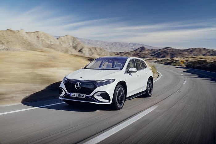Mercedes-Benz Launches All-electric EQS SUV Sales