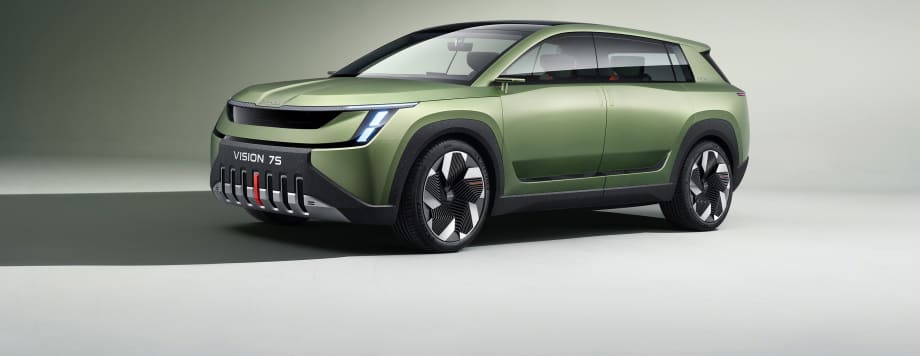 Skoda Debuts Vision 7S Concept SUV / EV with 373 Miles of Range
