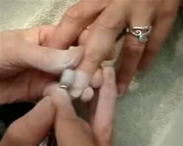 Acrylic Nails Pink and White Back-Fill, Part 1