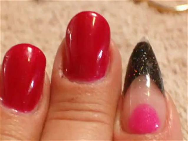 Blue Glitter Gel Nail Art With With Nailpopits USA