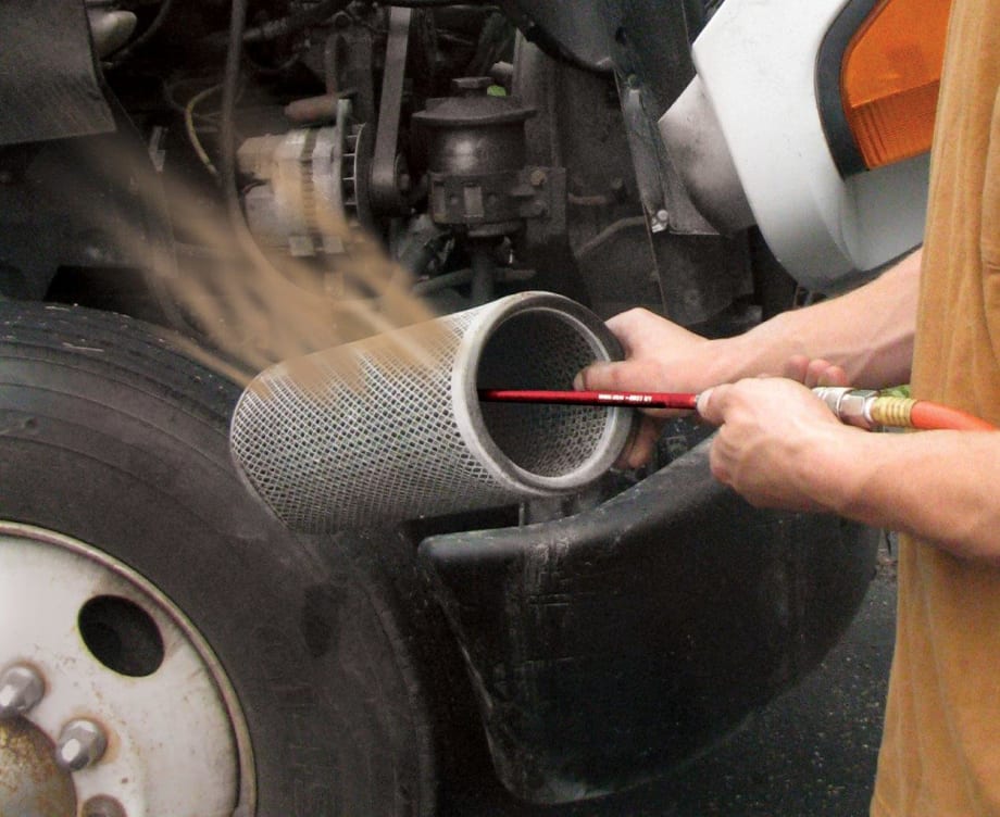 Air Comb Quickly Cleans Air Filter Elements, Heat Exchangers