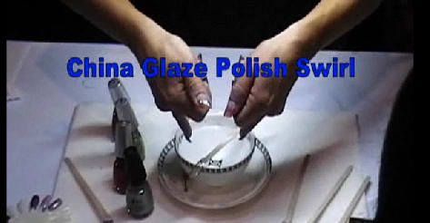 China Glaze's polish swirl live demo