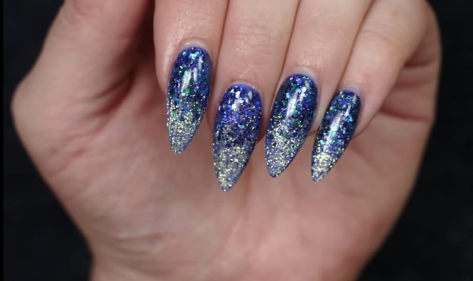 Glitter Ombre Nail Art Demo