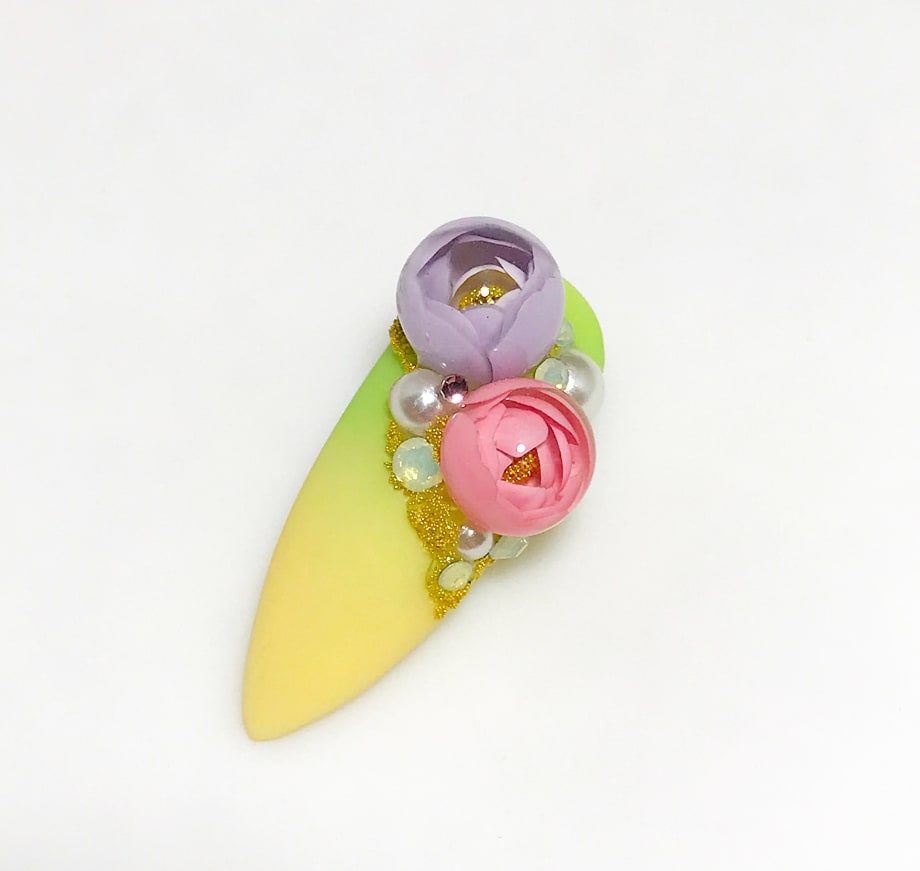 Candy Ball Bubble Flower Nail Art Tutorial