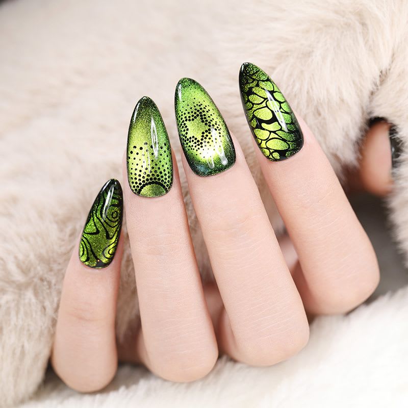Try Born Pretty’s 9-D Magnetic Cat Eye Gel-Polish for Vivid Designs