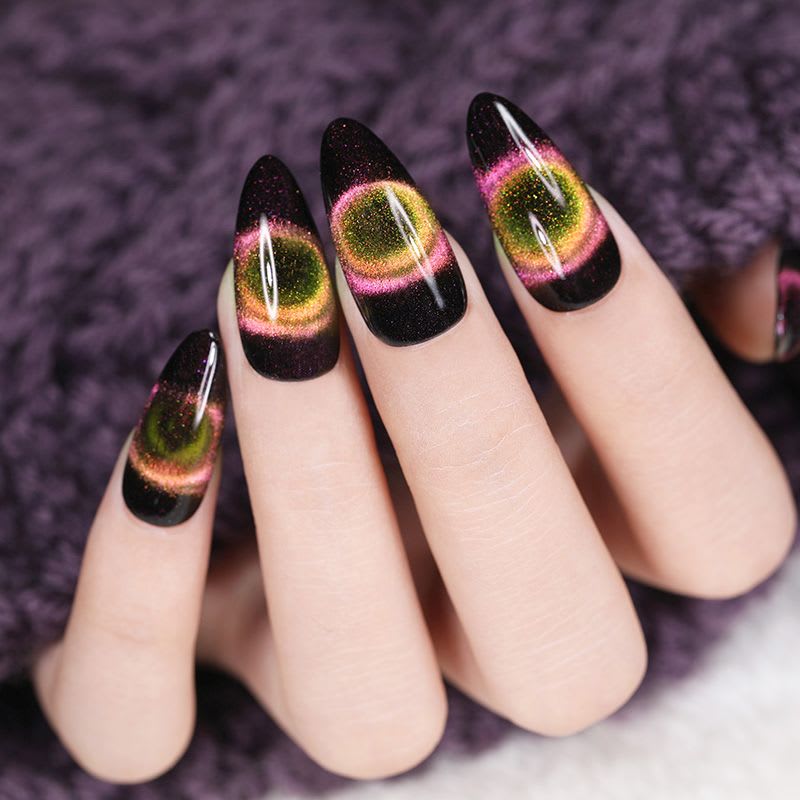 Try Born Pretty’s 9-D Magnetic Cat Eye Gel-Polish for Vivid Designs