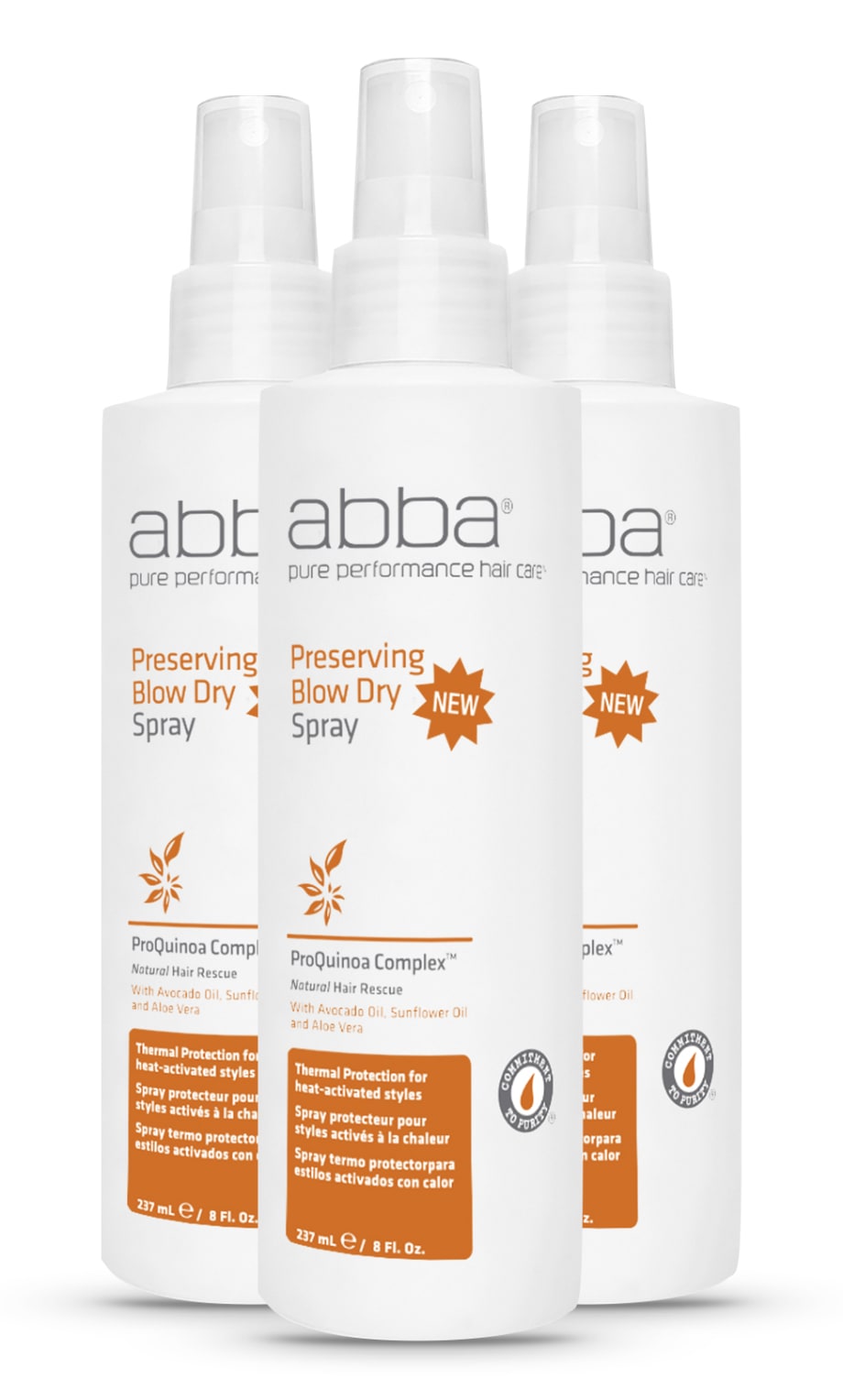 ABBA Pure Performance Hair Care Launches Preserving Blow Dry Spray.