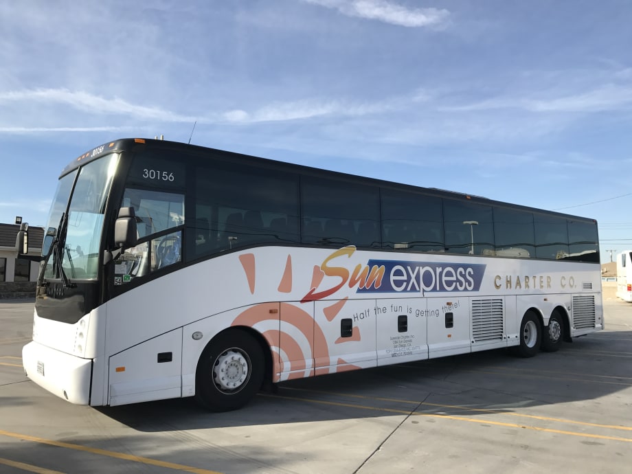 ABC delivers 4 Van Hool CX45s to Sun Diego Charter subsidiary