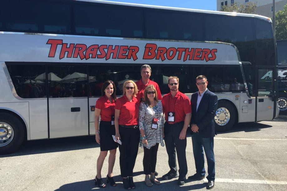 ABC delivers Van Hool double-decker coach to Thrasher Brothers