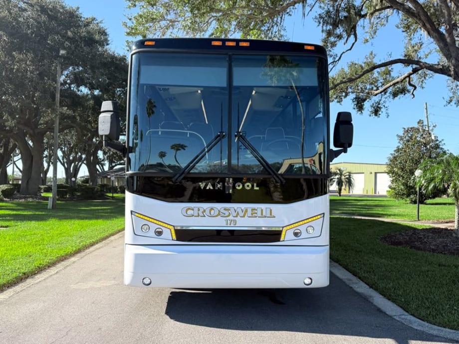 A picture of a Croswell Bus Lines 2026 Van Hool CX45.