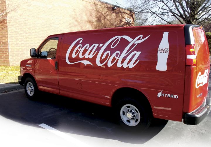 Coca-Cola's Hybrid Delivery Vans Bring Fuel Savings