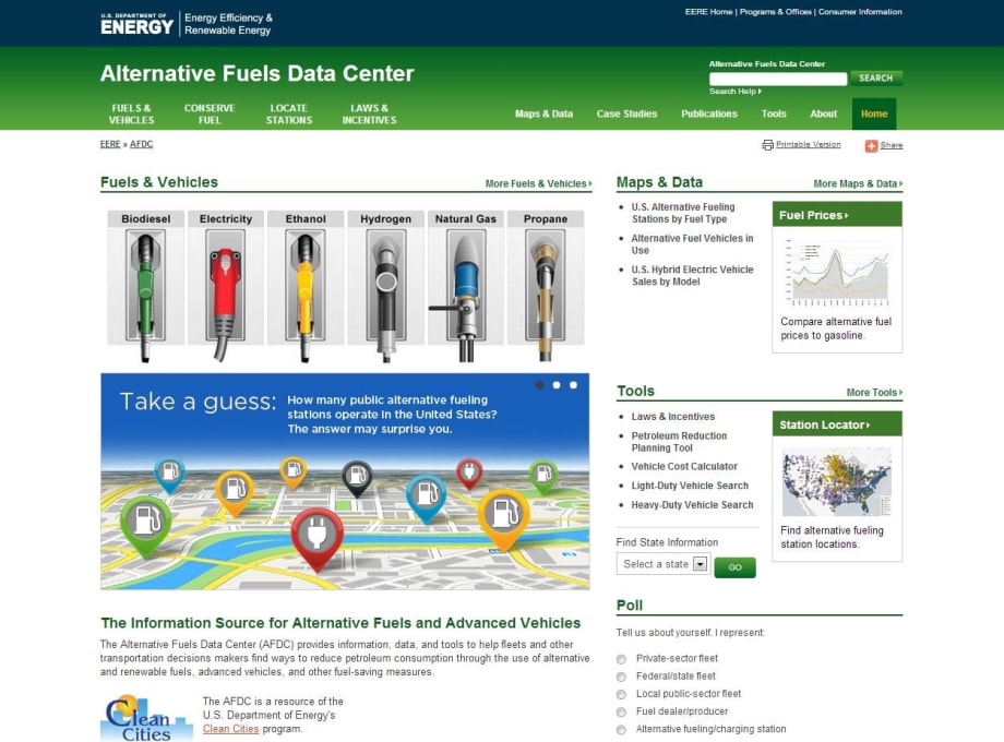 NREL and DOE Launch Online Alternative Fuel Tools for Fleet Managers