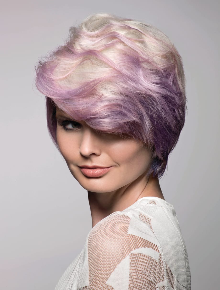 HOW-TO: Cool Platinum Blonde with Blue and Violet Accents