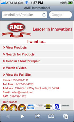 AME Offers New Mobile Web Site