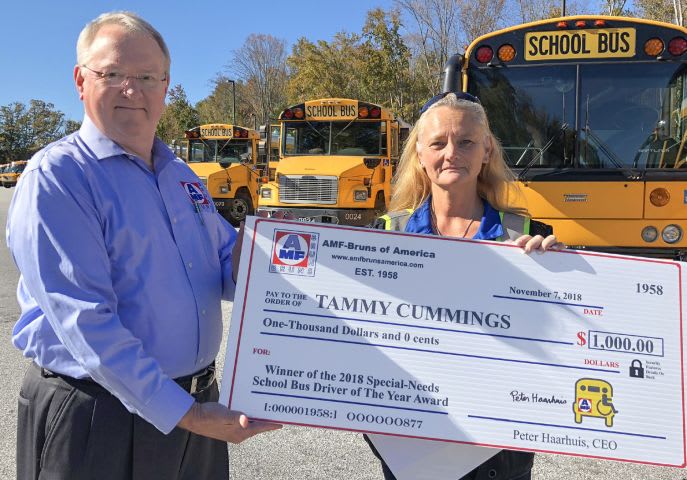 AMF-Bruns Honors Special-Needs School Bus Driver