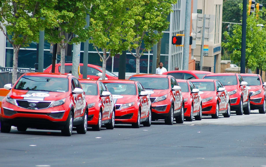 Ad-Wrapped Rental Cars Make Way on Atlanta Streets