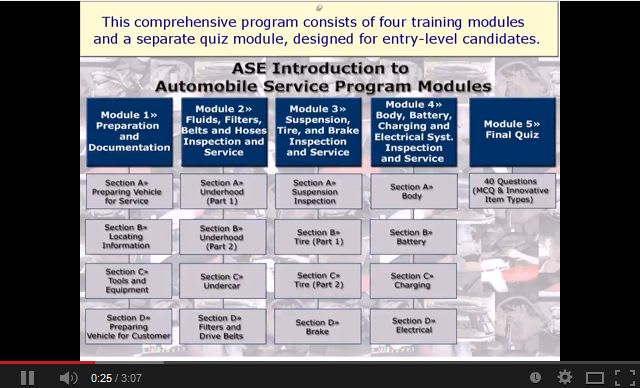 ASE Introduces Online Education for Entry-Level Personnel