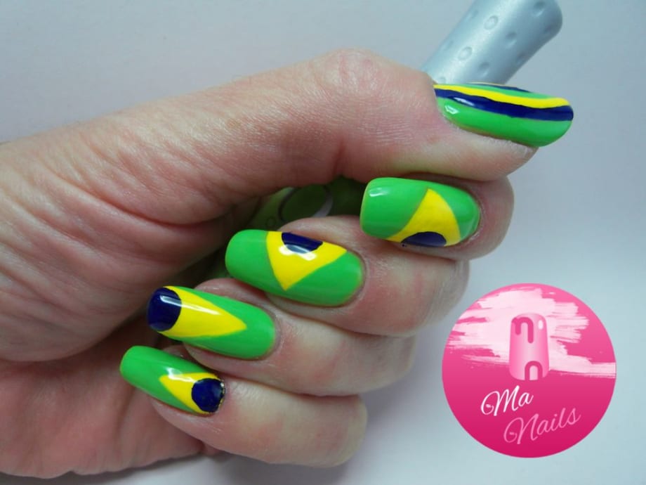 World Cup 2014 Nail Art
