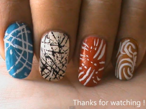 Abstract Lines Nail Art Variety