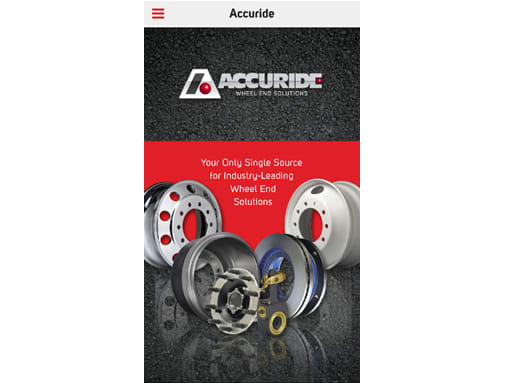 Accuride App Displays Products and Information