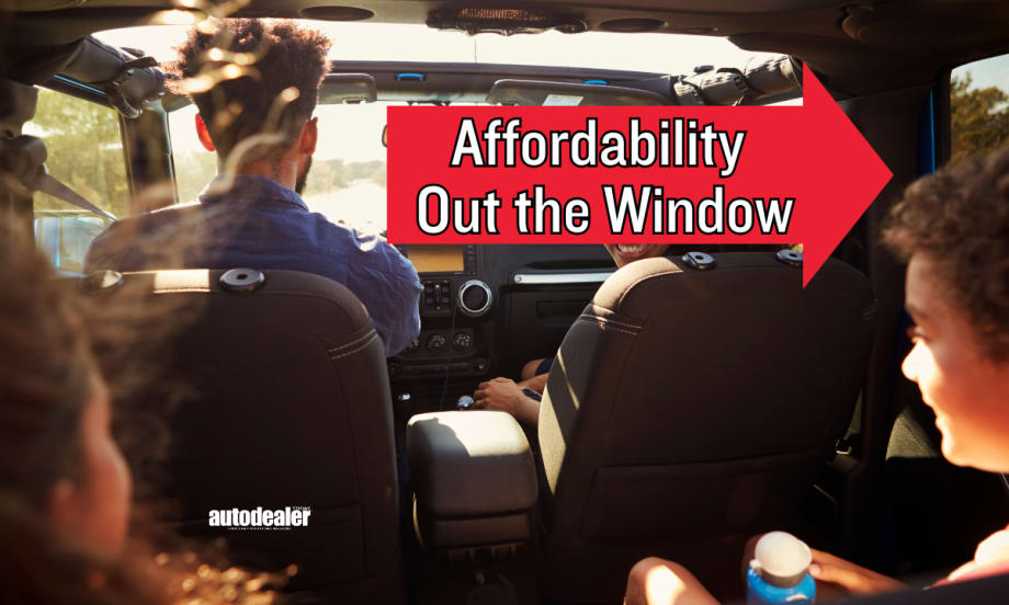 family in a car, Affordability Out the Window, Auto Dealer Today