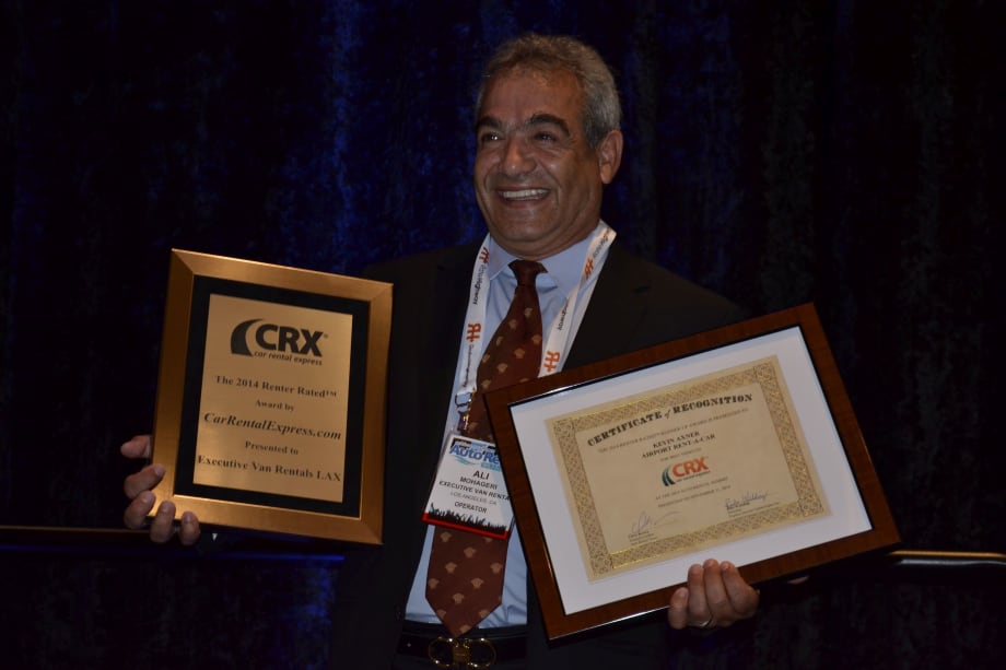Executive Van Rentals Wins Renter Rated Award