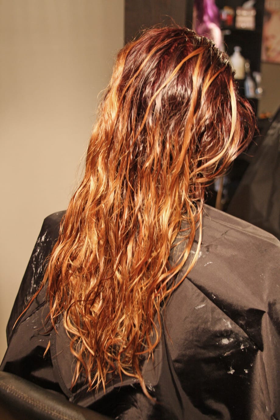 TRANSFORMATION: Level 7 Natural Redhead to Violet with Accents of Lavender