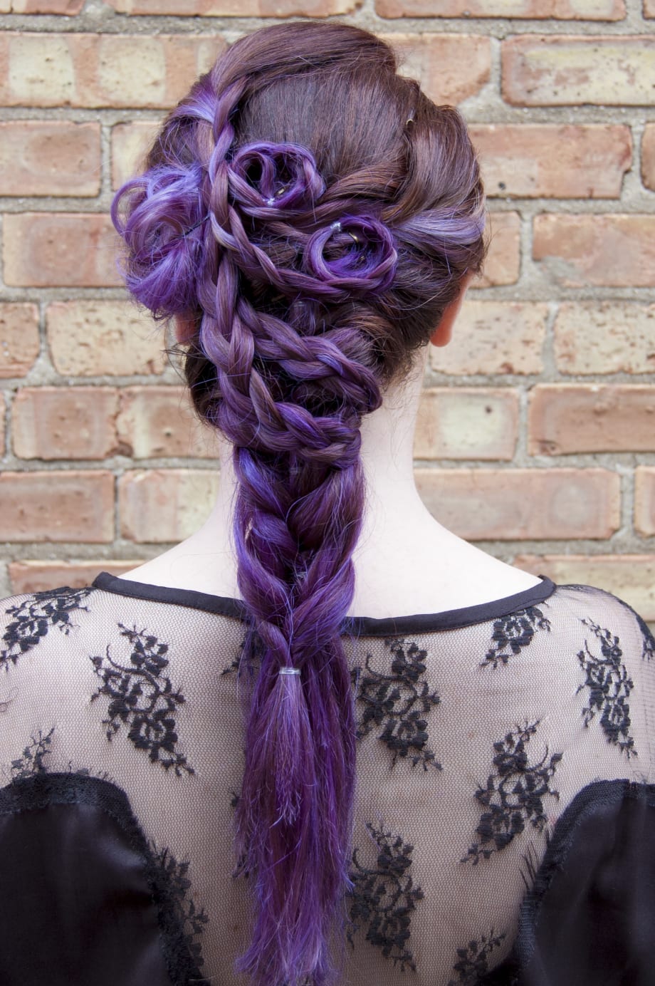 TRANSFORMATION: Level 7 Natural Redhead to Violet with Accents of Lavender