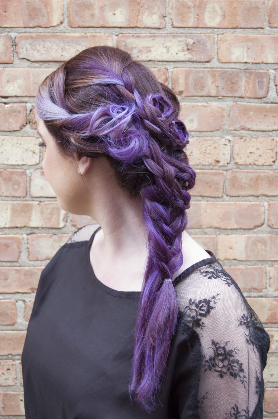 TRANSFORMATION: Level 7 Natural Redhead to Violet with Accents of Lavender