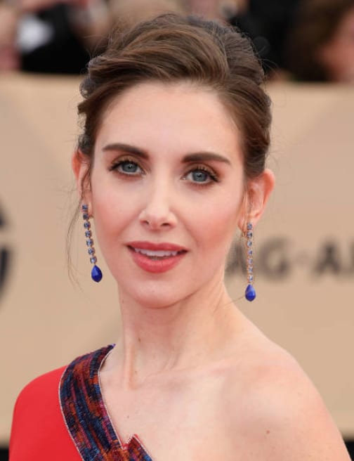 SAG AWARDS: Romantic Updo on Alison Brie by Rebekah Forecast