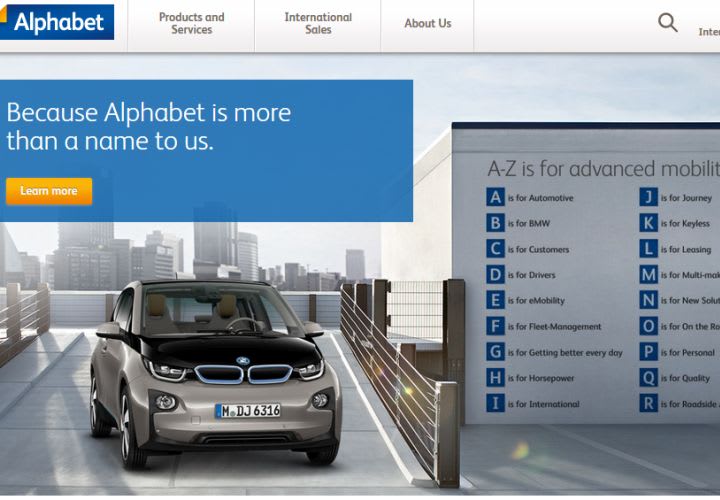 BMW Fleet Unit Not Selling Alphabet.com to Google