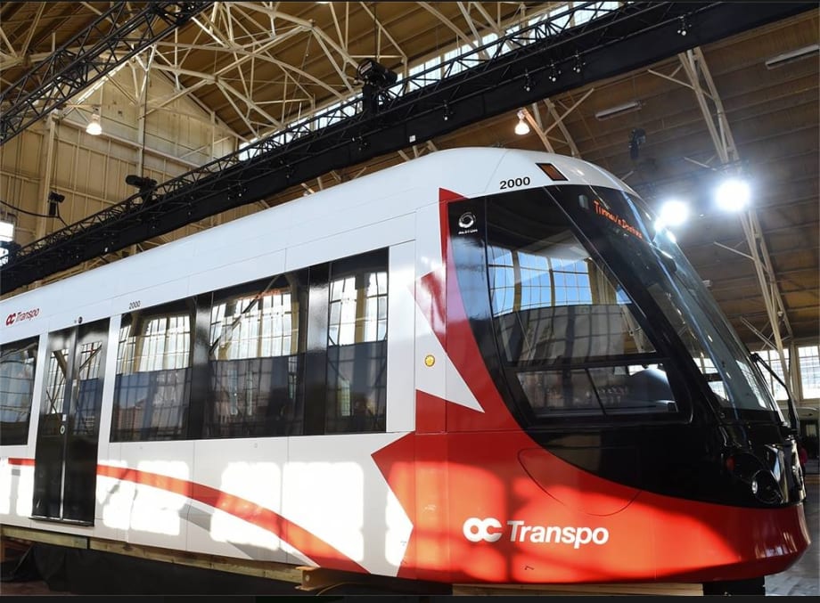 Alstom Citadis Spirit light rail mock-up unveiled in Ottawa