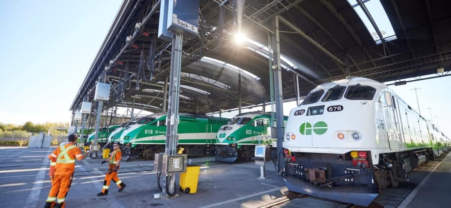 GO Transit railcars
