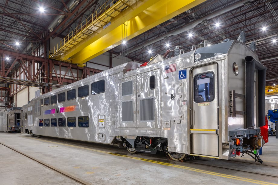NJ TRANSIT's new Multilevel III commuter railcar manufactured by Alstom