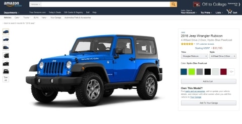 Amazon Enters the Vehicle-Shopping Business