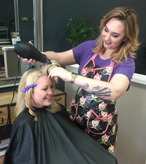 A Young Hairdresser Prepares for a Long Career