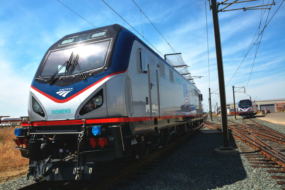 Amtrak unveils advanced tech. Siemens locomotives