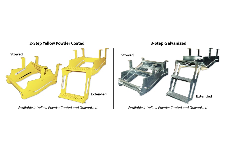 Steps Provide Safe Trailer Access