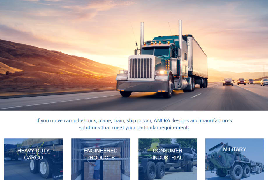 Ancra Launches New, Mobile-Friendly Website for Cargo Products