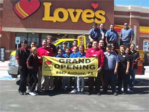 Love's Opens Location in Anthony, Texas
