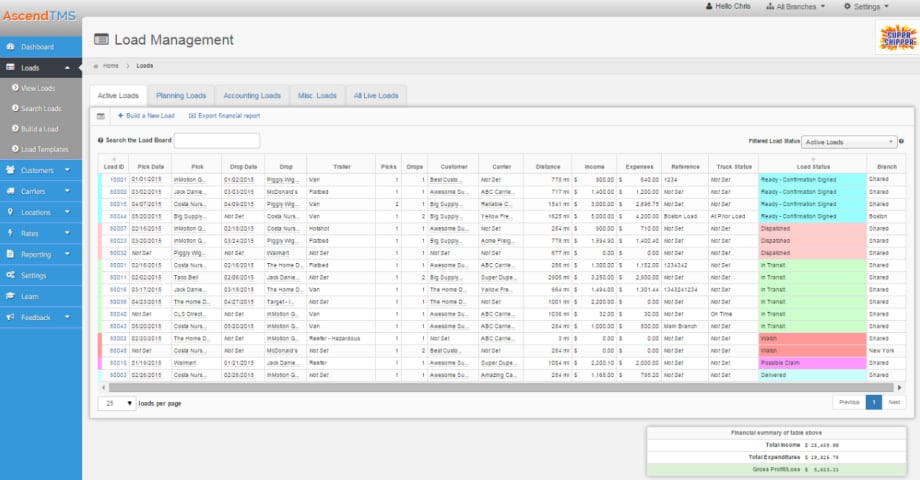 Trucker Path Features Integrated AscendTMS 
