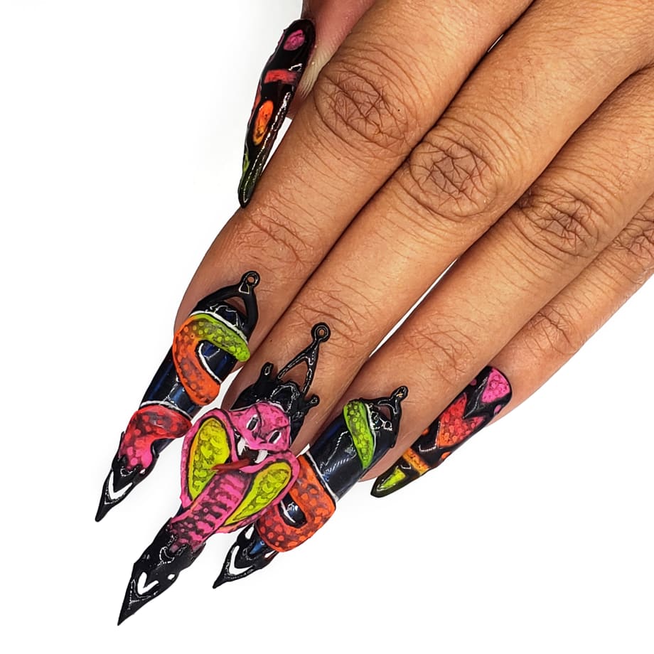 NTNA S. 6 Challenge 8: King Cobra Nail Art (Ashton)