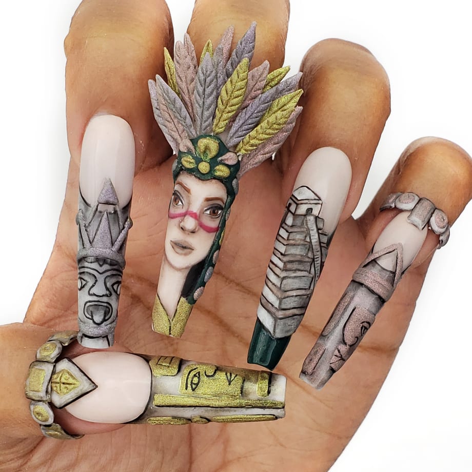 NTNA S. 6 Challenge 5: Chichen Itza Nail Art (Ashton)