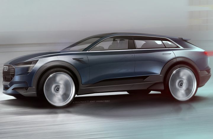 Audi Shows Sporty SUV EV Concept