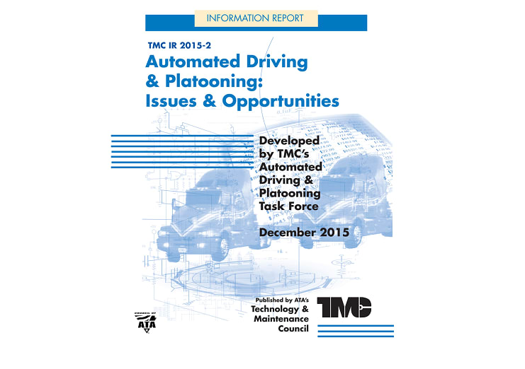TMC Report Examines Automated Driving and Platooning