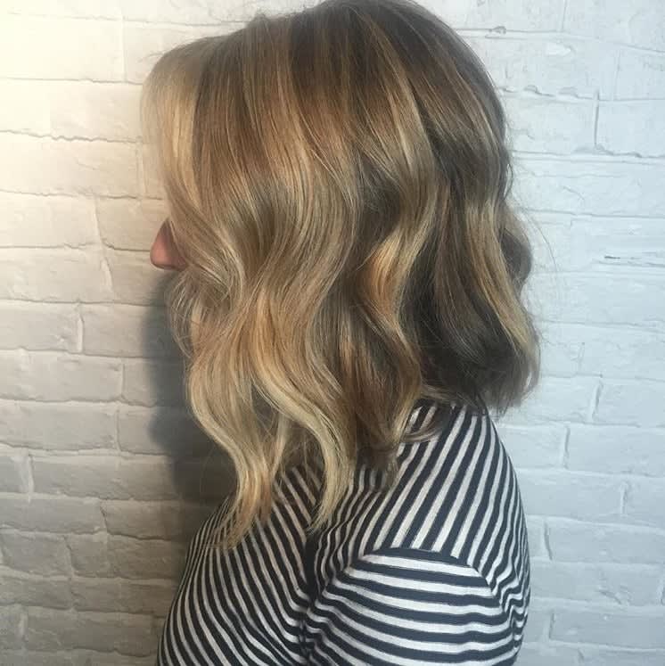 Blonde Color Melt in Foils with Formulas