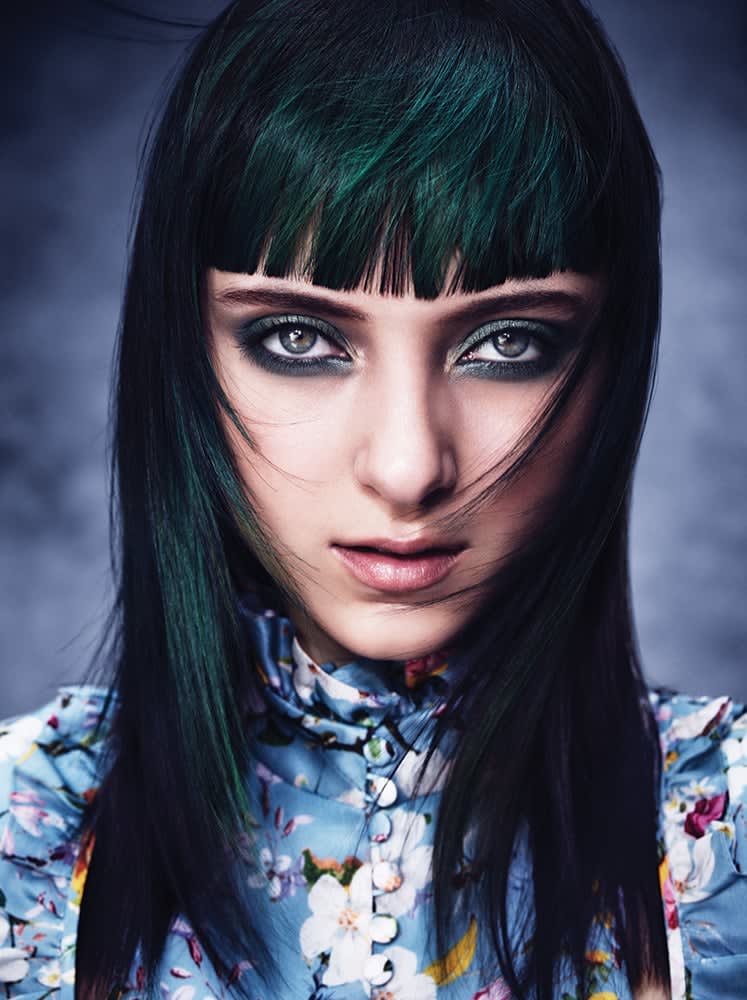 "Eclipting" Haircolor Technique in Aveda's Folklôr Collection
