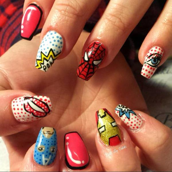 Comic-Con Nails: Comic Book Nail Art for Heroes and Villains